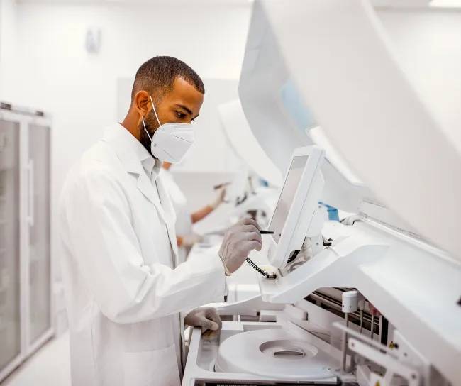 a lab worker