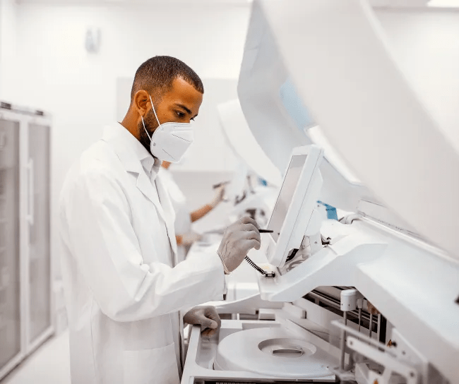 a lab worker